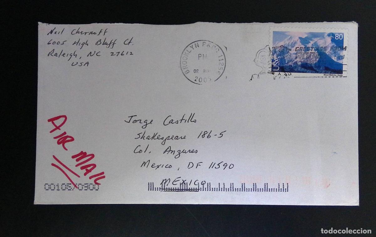 Sellos: CMI) 2005. USA. TOURISM ISSUE FEATURING AN ALASKAN SNOWY LANDSCAPE. COVER SENT TO MEXICO. XF