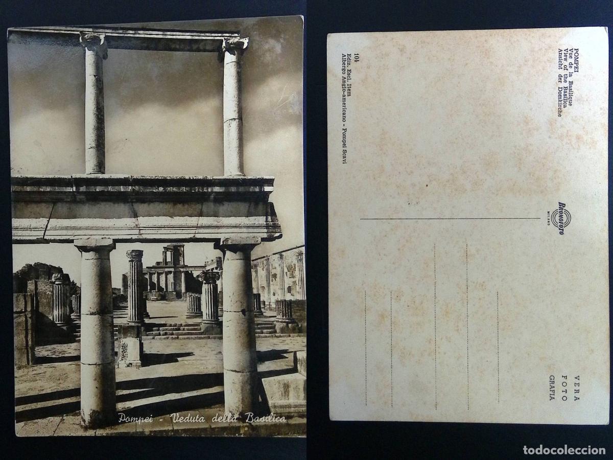Francobolli: CMI) 1946. ITALY. BASILICA OF POMPEII. VINTAGE BLACK-AND-WHITE POSTCARD. FYV. XF