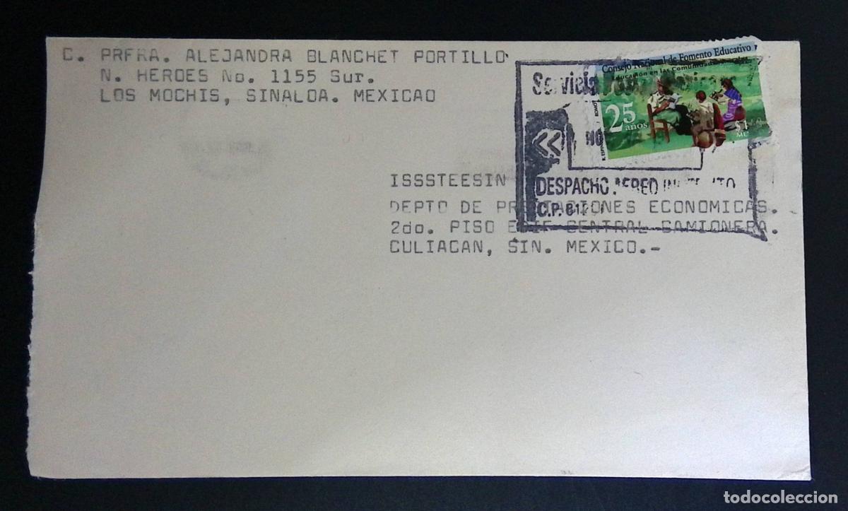 Sellos: CMI) 1988. MEXICO. OFFICIAL CORRESPONDENCE FROM THE COUNCIL OF THE NATIONAL COUNCIL FOR COMMUNITY ED