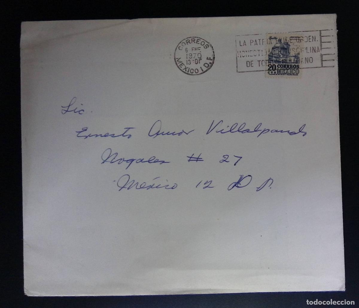 Francobolli: CMI) 1970. MEXICO. NATIONAL ARCHITECTURE. COLONIAL PALACE. COVER SENT TO MEXICO. XF.