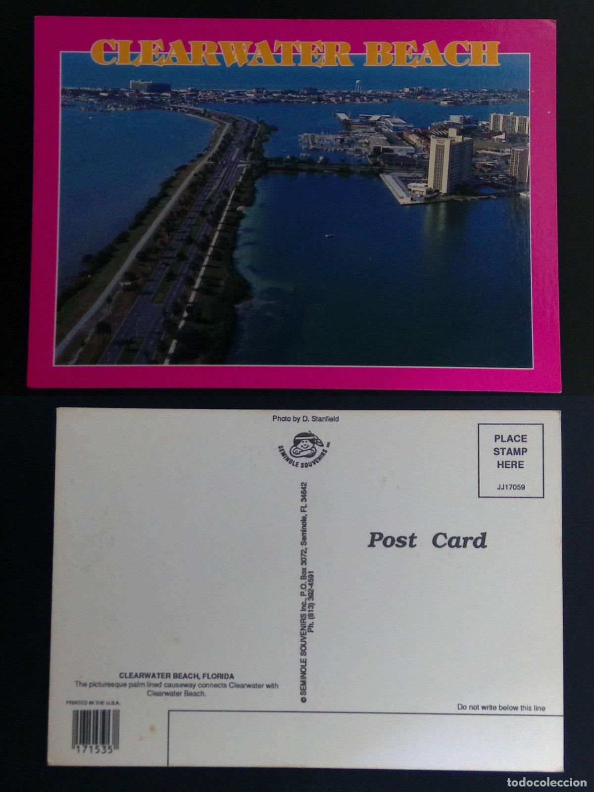 Stamps: CMI) 1990. UNITED STATES. PICTURE POSTCARD WITH A PANORAMIC AERIAL VIEW OF THE PALM-LINED CAUSEWAY A