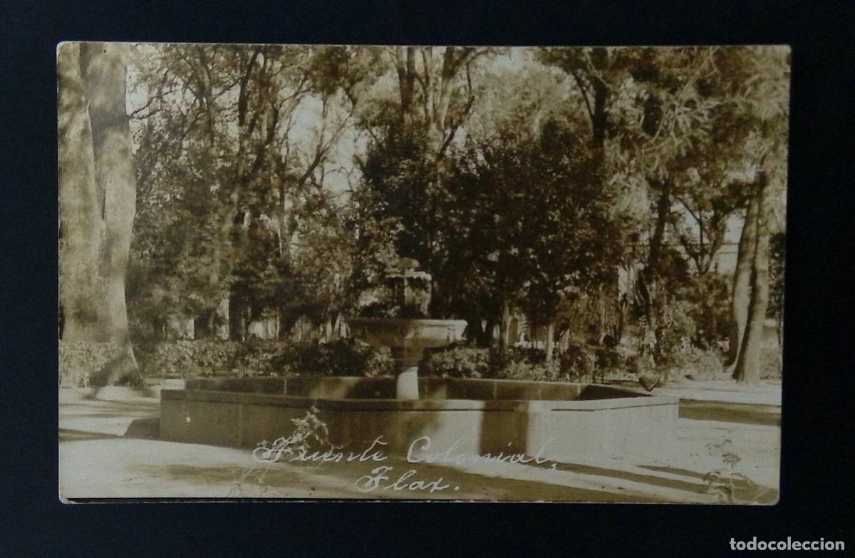 Sellos: CMI) 1901. MEXICO. VINTAGE POSTCARD. COLONIAL FOUNTAIN AT ALAMEDA MARIANO ESCOBEDO. XF