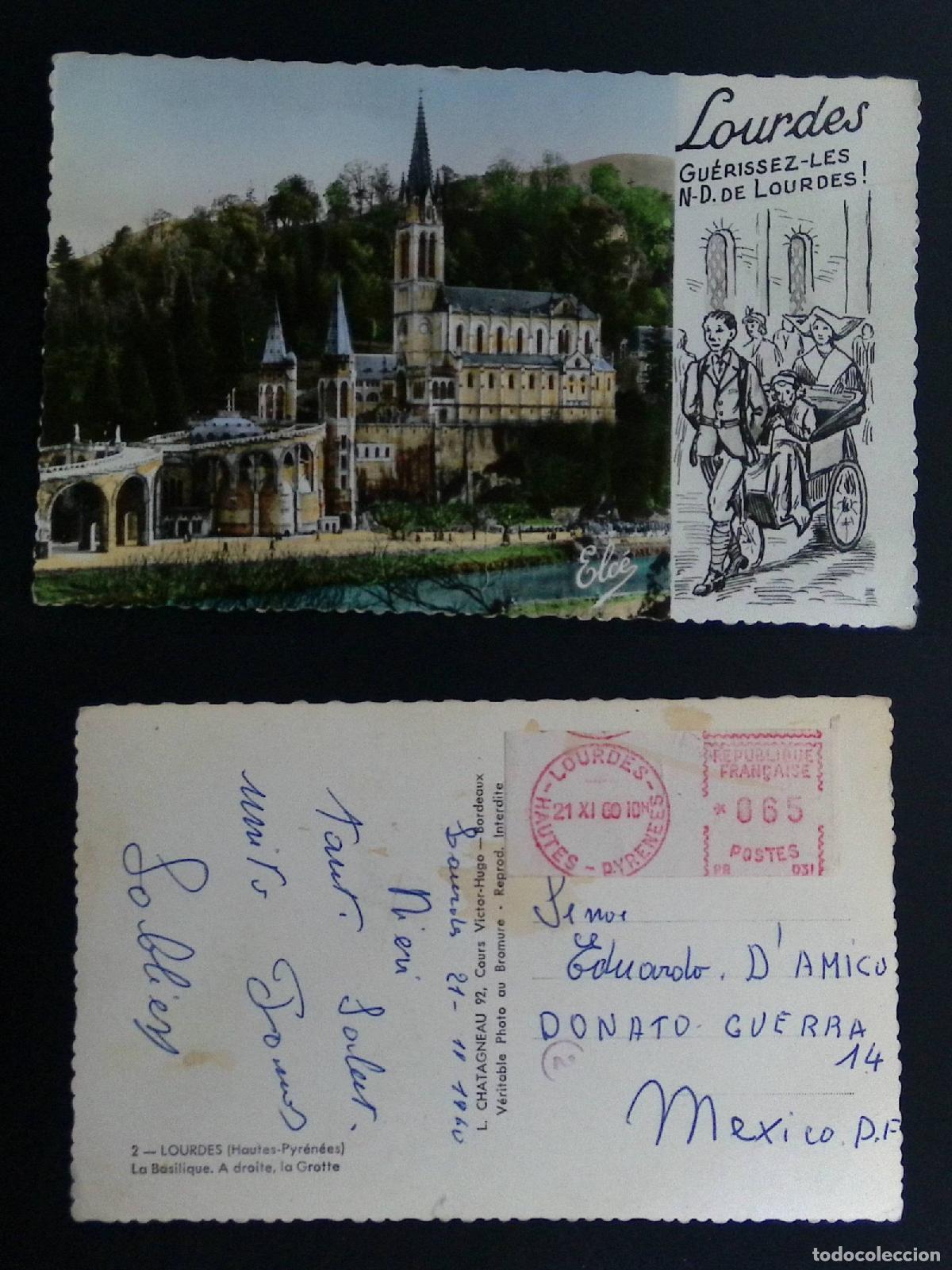 Sellos: CMI) 1960. FRANCE. METER FRANKING. ANCIENT ARCHITECTURE. POSTCARD SENT TO MEXICO. FYV. XF