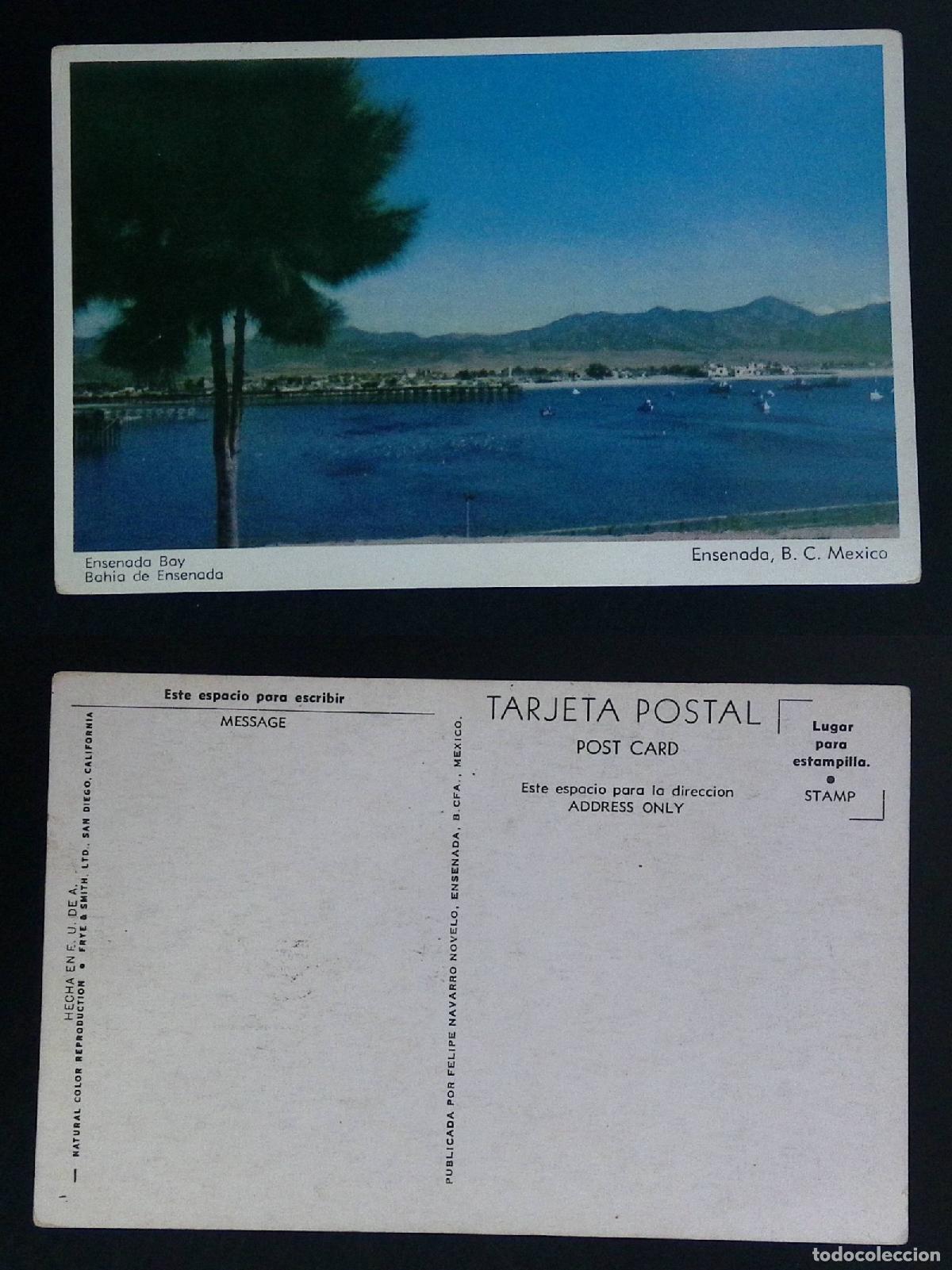 Stamps: CMI) 1965. MEXICO. SCENIC LANDSCAPE OF ENSENADA BAY. POSTCARD. FYV. XF