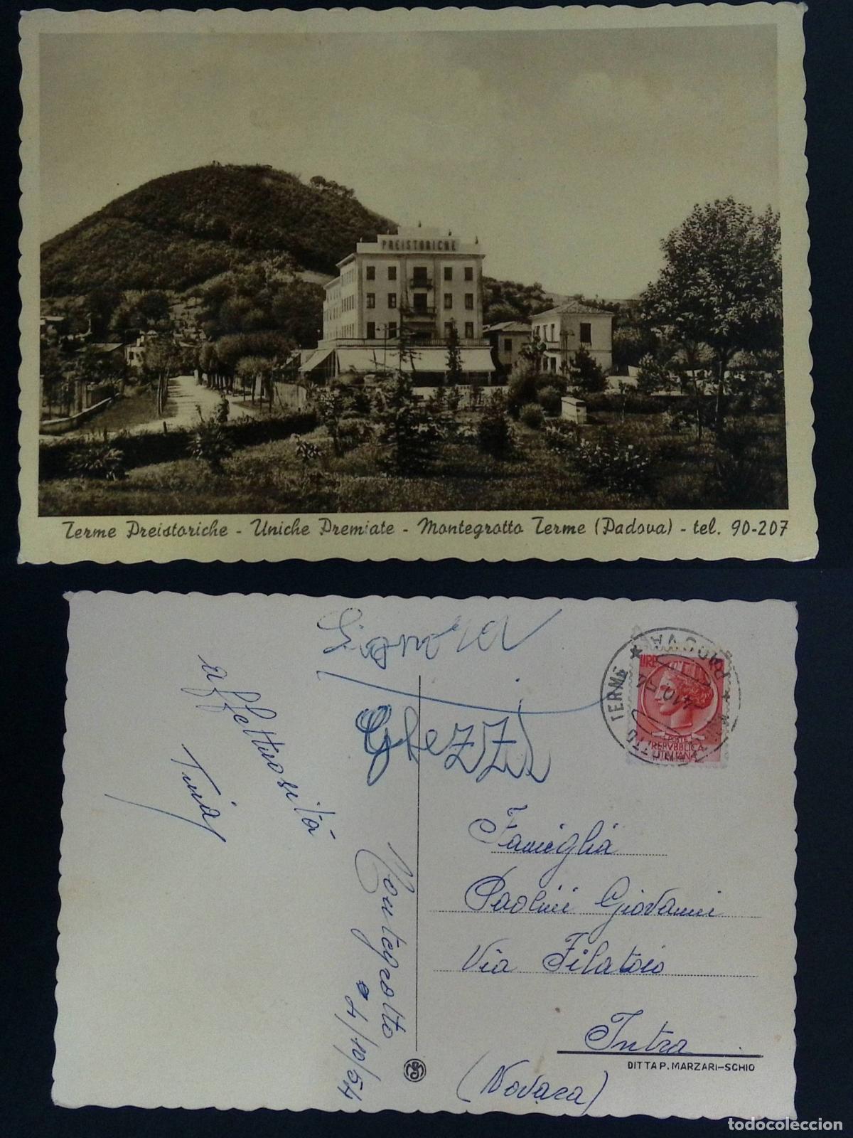 Stamps: CMI) 1964. ITALY. TERME PREISTORICHE ARCHITECTURAL COMPLEX IN MONTEGROTTO TERME. POSTCARD. DOMESTIC