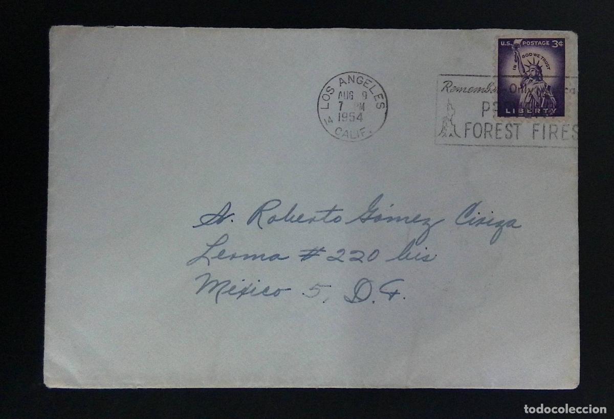 Sellos: CMI) 1954. USA. STATUE OF LIBERTY. ENVELOPE SENT TO MEXICO. XF