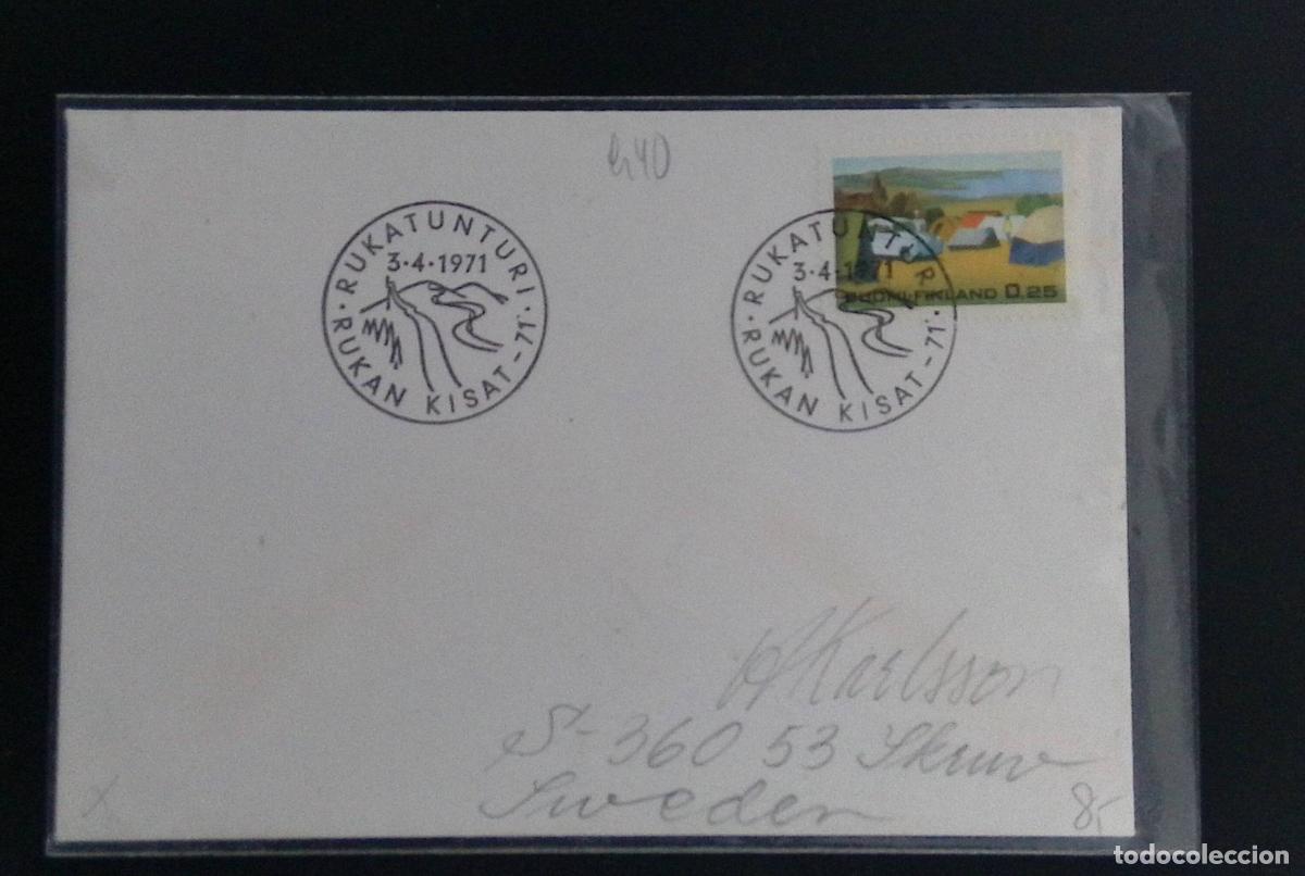 Sellos: CMI) 1971. FINLAND. LANDSCAPE PAINTING OF FAMILY CAMPSITES. INTERNAL MAIL. XF