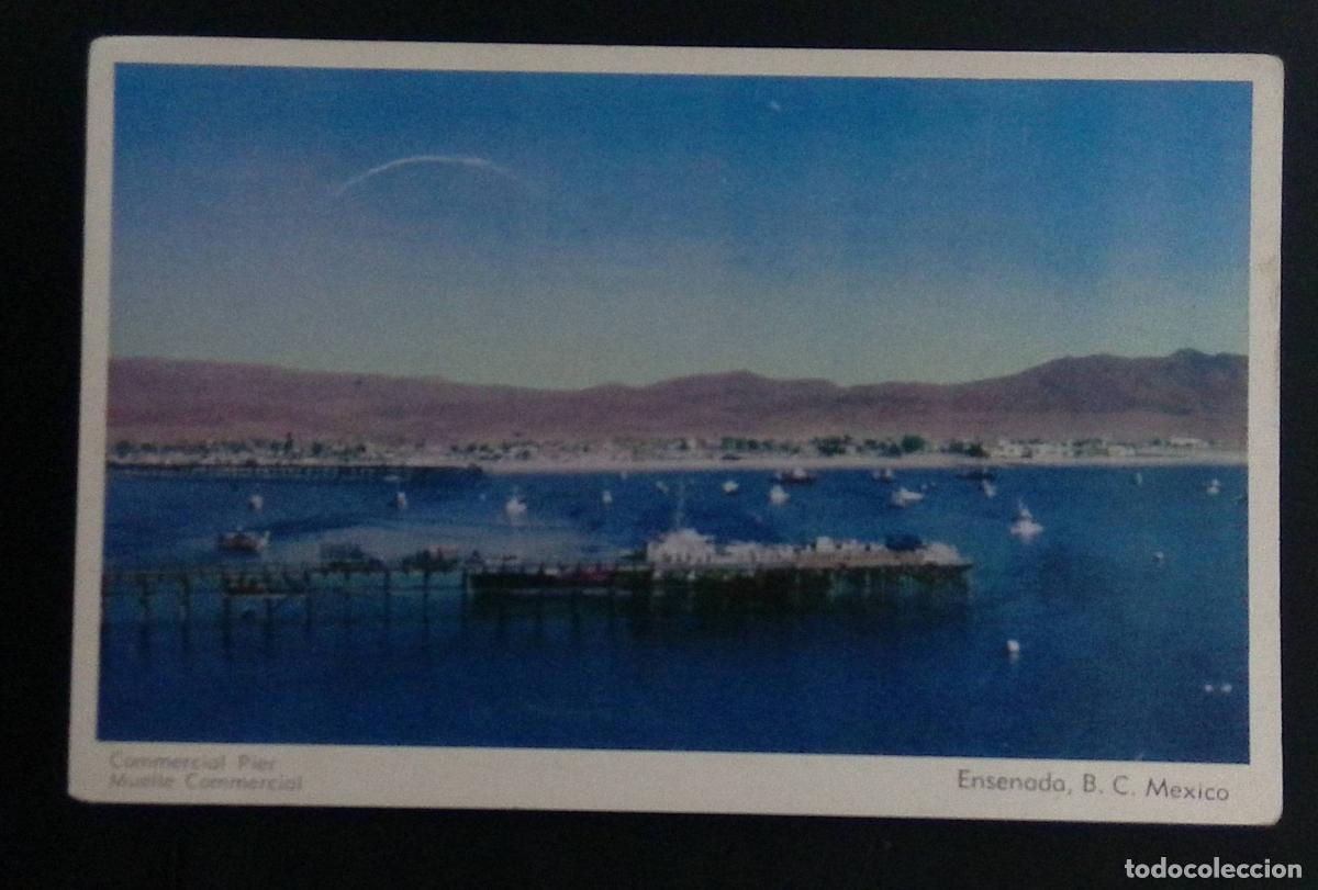 Sellos: CMI) 1965. MEXICO. PANORAMIC VIEW OF VESSELS IN THE COMMERCIAL PORT OF ENSENADA, WITH MOUNTAINS IN T