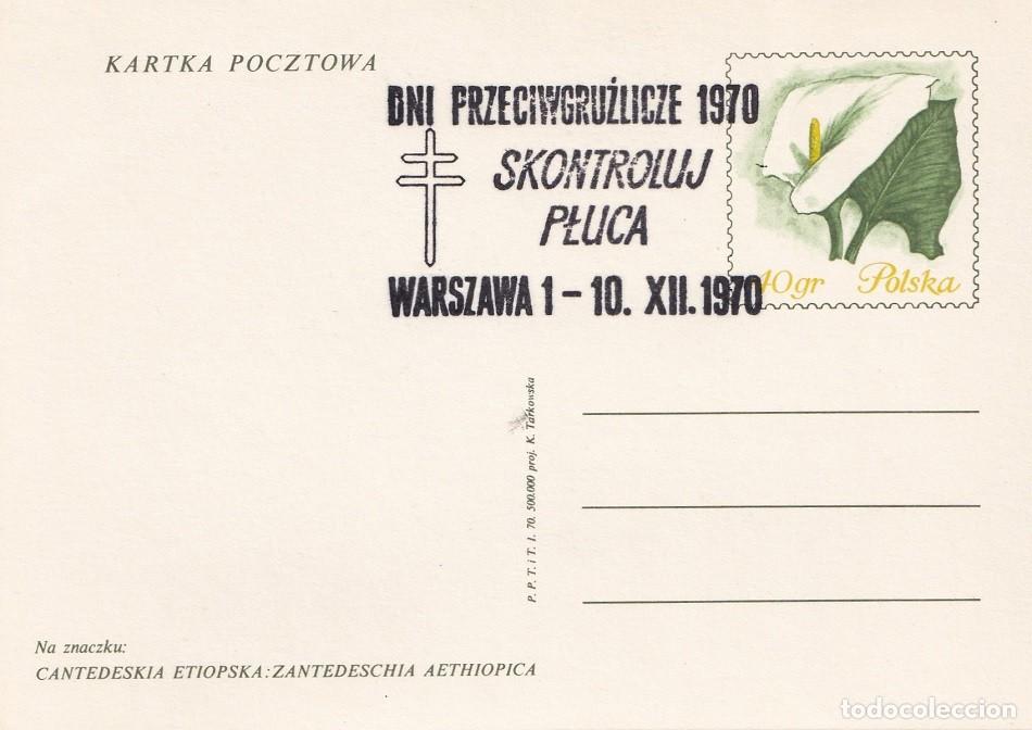 Sellos: Entero postal Polonia 1970 - Cp 434 - Lucha contra la Tuberculosis - Cruz de Lorena - Matasellos