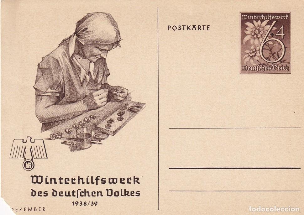 Sellos: Entero Postal Alemania 1938/39 - Winterhilfswerk des deutschen Volkes 1938/39 (Auxilio de Invierno d