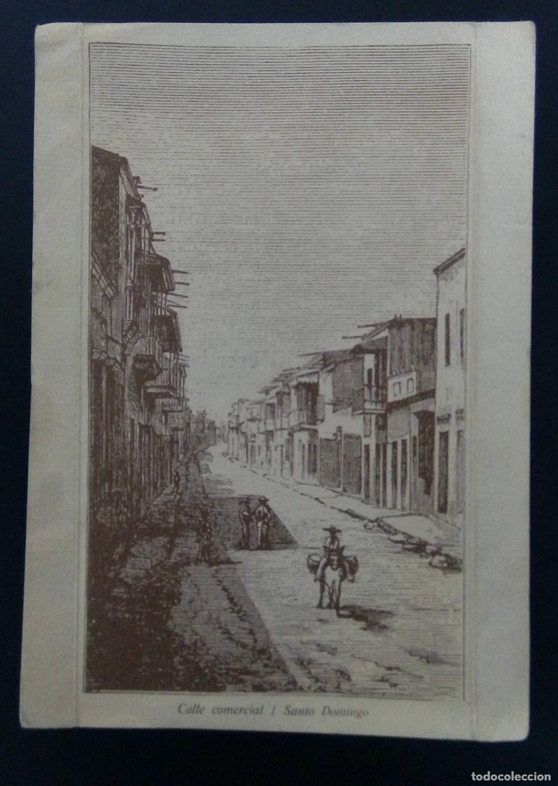 Timbres: CMI) 1980. DOMINICAN REPUBLIC. ILLUSTRATION OF A COLONIAL COMMERCIAL STREET IN SANTO DOMINGO. POSTCA