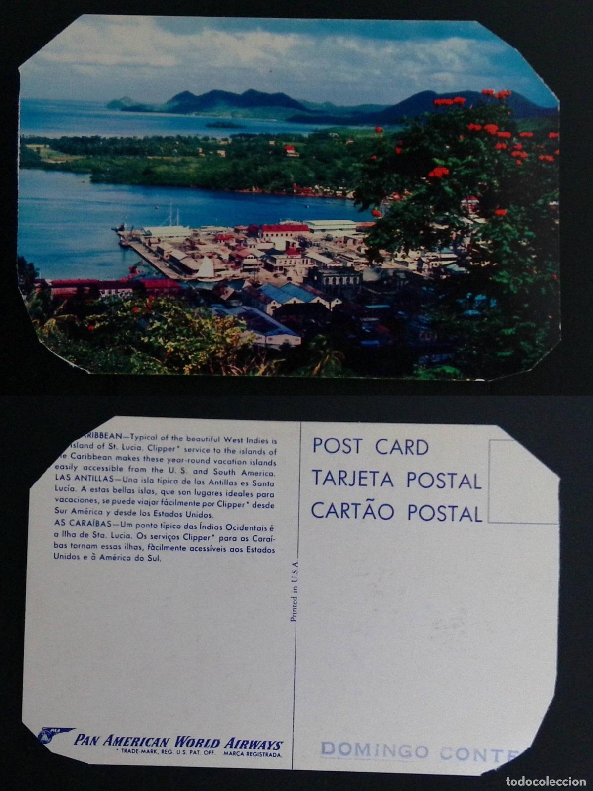 Sellos: CMI) 1968. USA. WEST INDIES NATURAL COASTAL ENVIRONMENT WITH VESSELS. POSTCARD. FYV. XF