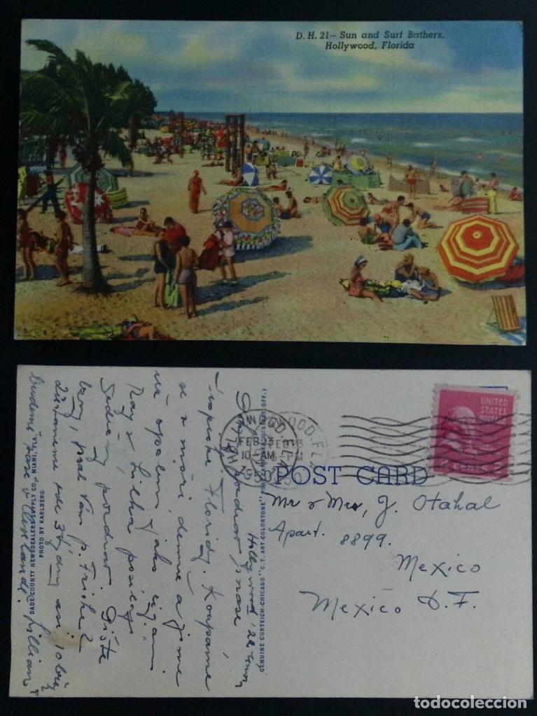 Sellos: CMI) 1950. UNITED STATES. CLASSIC GEORGE WASHINGTON PROFILE IN PINK COLOR. POSTCARD SENT TO MEXICO.