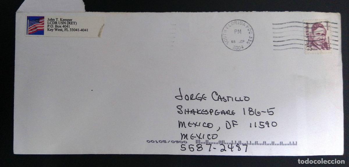 Sellos: CMI) 2004. UNITED STATES. PURPLE TONE MONOCHROMATIC PORTRAIT OF A HISTORICAL FIGURE. AIRMAIL COVER S