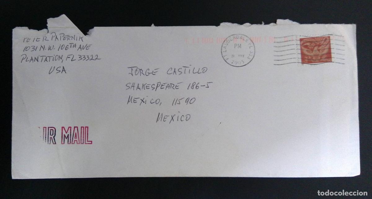 Sellos: CMI) 2005. UNITED STATES. ABSTRACT DESIGN WITH STYLIZED COAT OF ARMS OR EMBLEM IN RED TONE. AIRMAIL