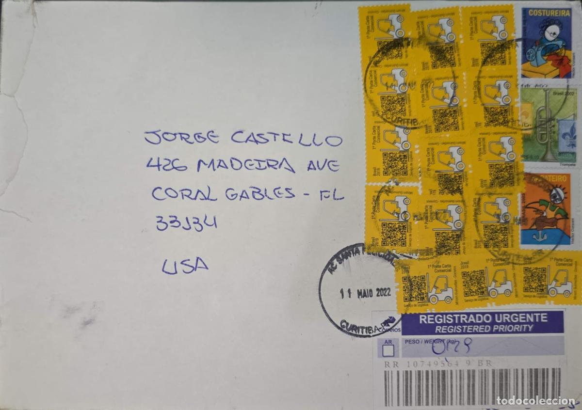 Sellos: CMI) 2019. BRAZIL. POSTAL CARRIER LOGISTICS VEHICLE, SEAMSTRESS WITH SEWING MACHINE, AND TRUMPET INS