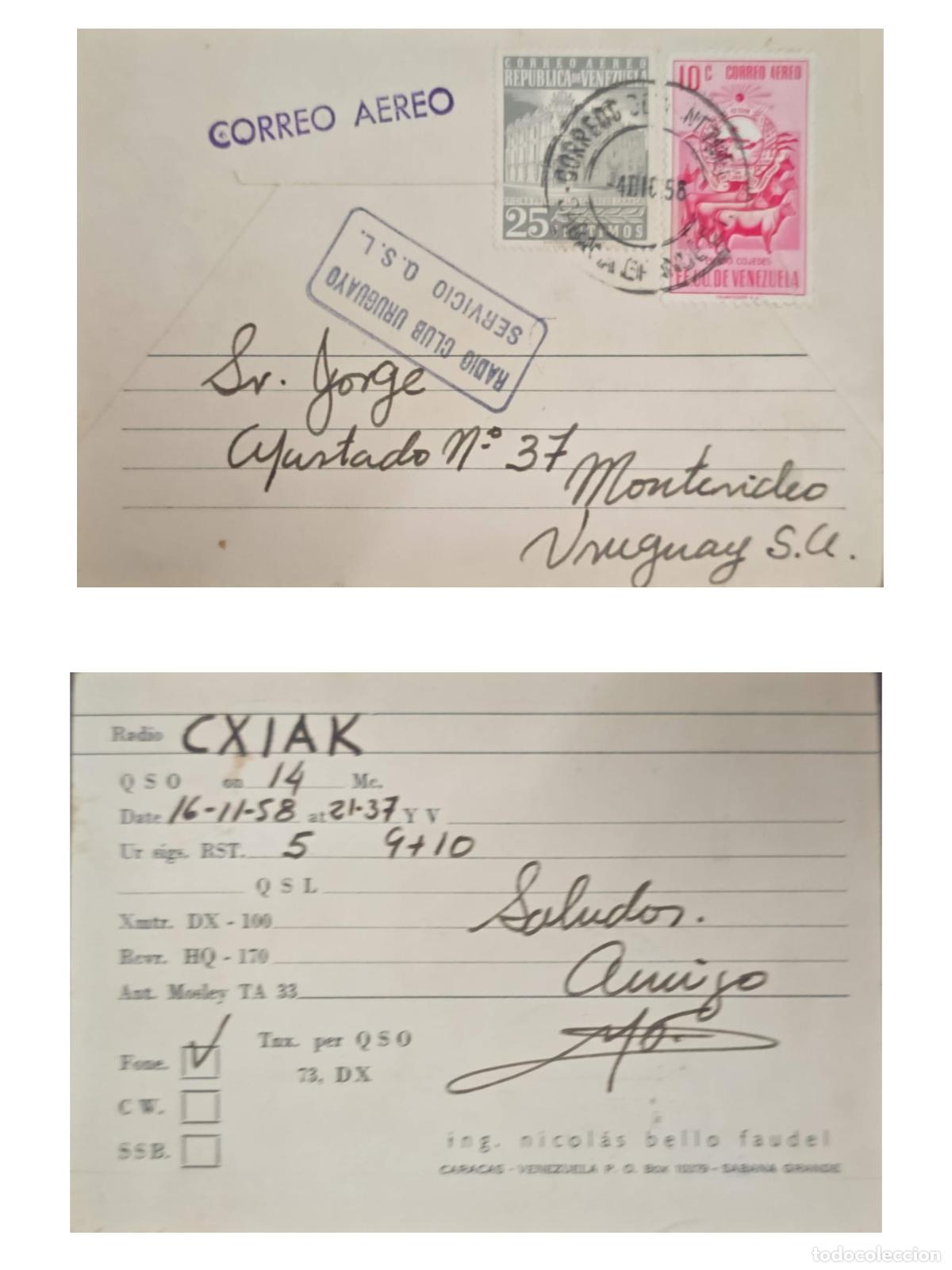 Selos: CMI) 1958. VENEZUELA. LIVESTOCK ILLUSTRATION FEATURING A COW IN THE FIELD AND VIEW OF CARACAS MODERN