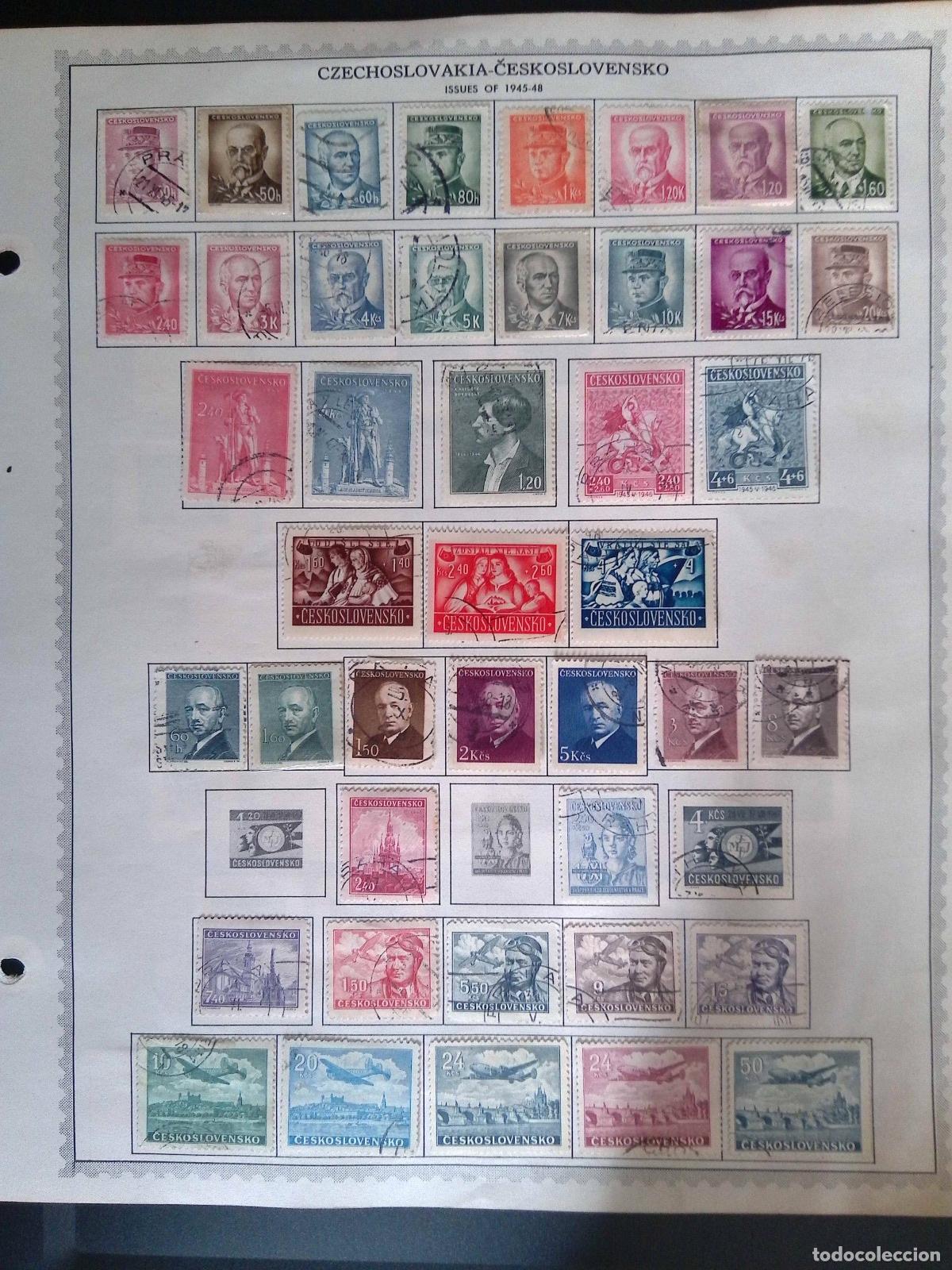 Selos: CMI) 1945-1948. CZECHOSLOVAKIA. HISTORICAL PORTRAITS OF PRESIDENT EDVARD BENE&Scaron;, ALLEGORICAL FEMALE F