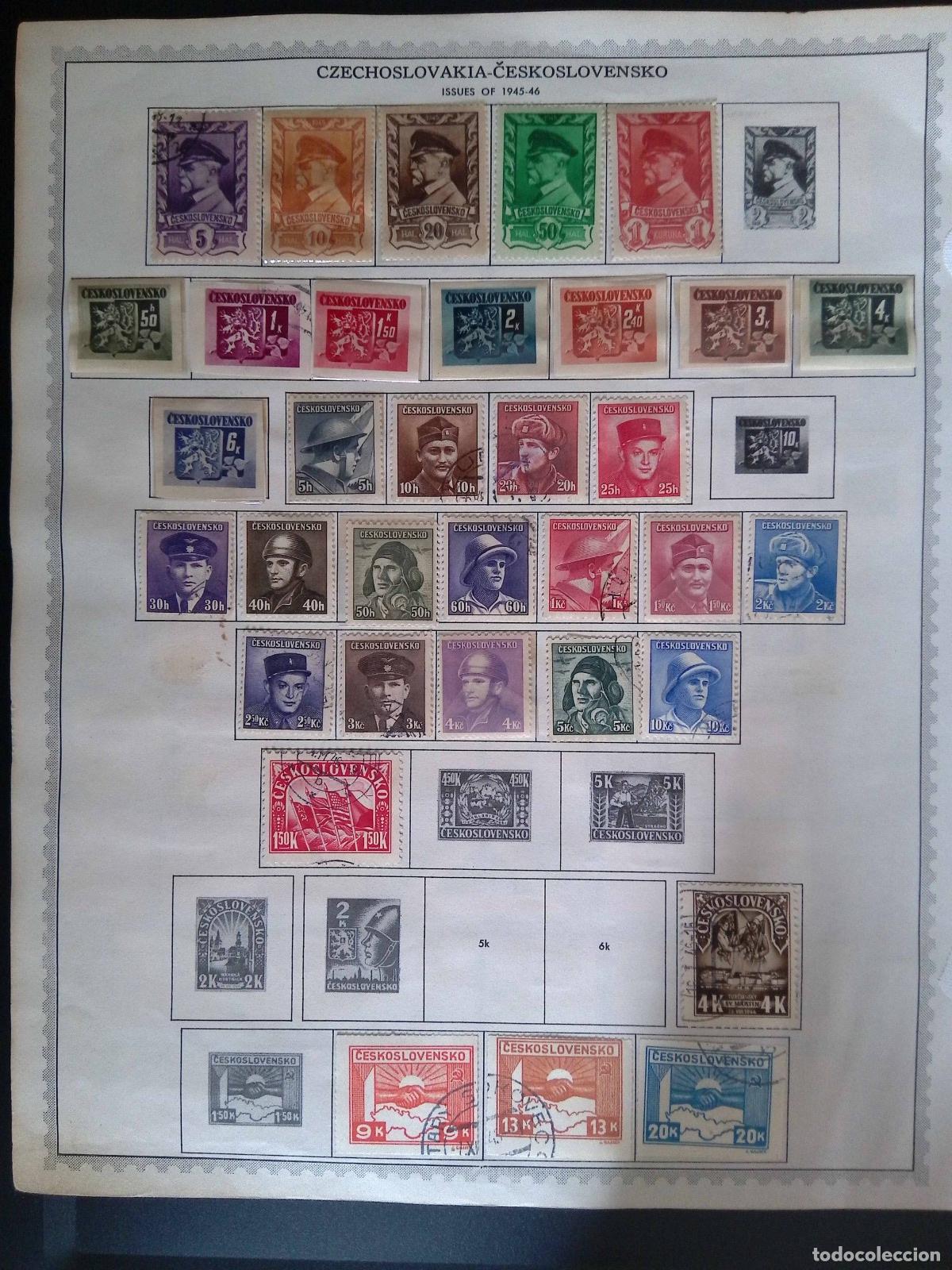 Timbres: CMI) 1945-1946. CZECHOSLOVAKIA. PORTRAITS OF MILITARY PERSONNEL, HELMETED SOLDIERS, INDUSTRIAL WORKE