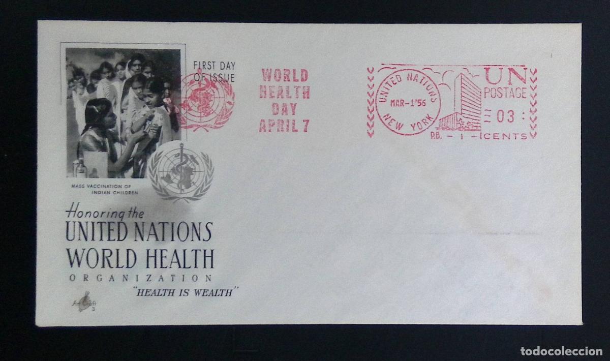 Timbres: CMI) 1956. USA. UNITED NATIONS. UN HEADQUARTERS BUILDING COMPLEX ARCHITECTURE ON METER MARK CANCELLA