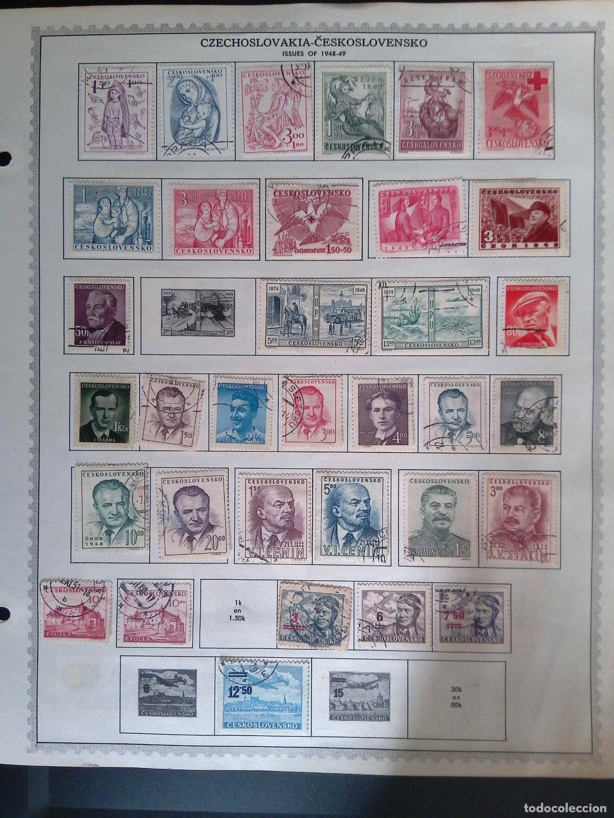 Timbres: CMI) 1948-1949. CZECHOSLOVAKIA. ICONOGRAPHY OF THE MADONNA AND CHILD, POLITICAL PORTRAITS OF VLADIMI