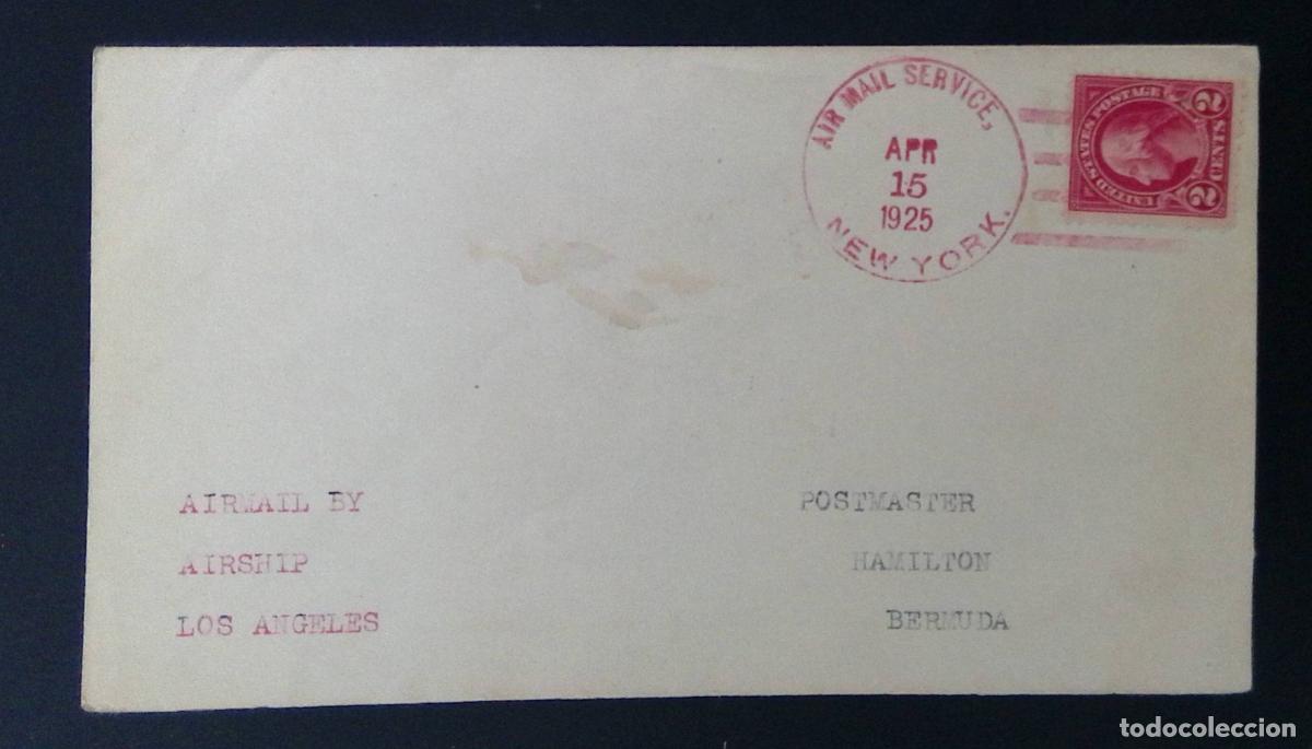 Timbres: CMI) 1925. UNITED STATES. CLASSIC HISTORICAL PROFILE IN RECTANGULAR RED TONE FRAME. AIRMAIL COVER SE