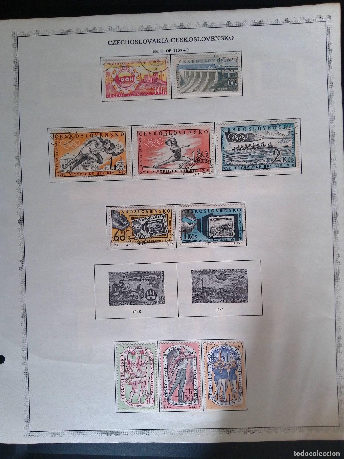 Timbres: CMI) 1959-1960. CZECHOSLOVAKIA. EMBLEMS OF THE ROH LABOR ORGANIZATION, HYDROELECTRIC DAM, OLYMPIC AT