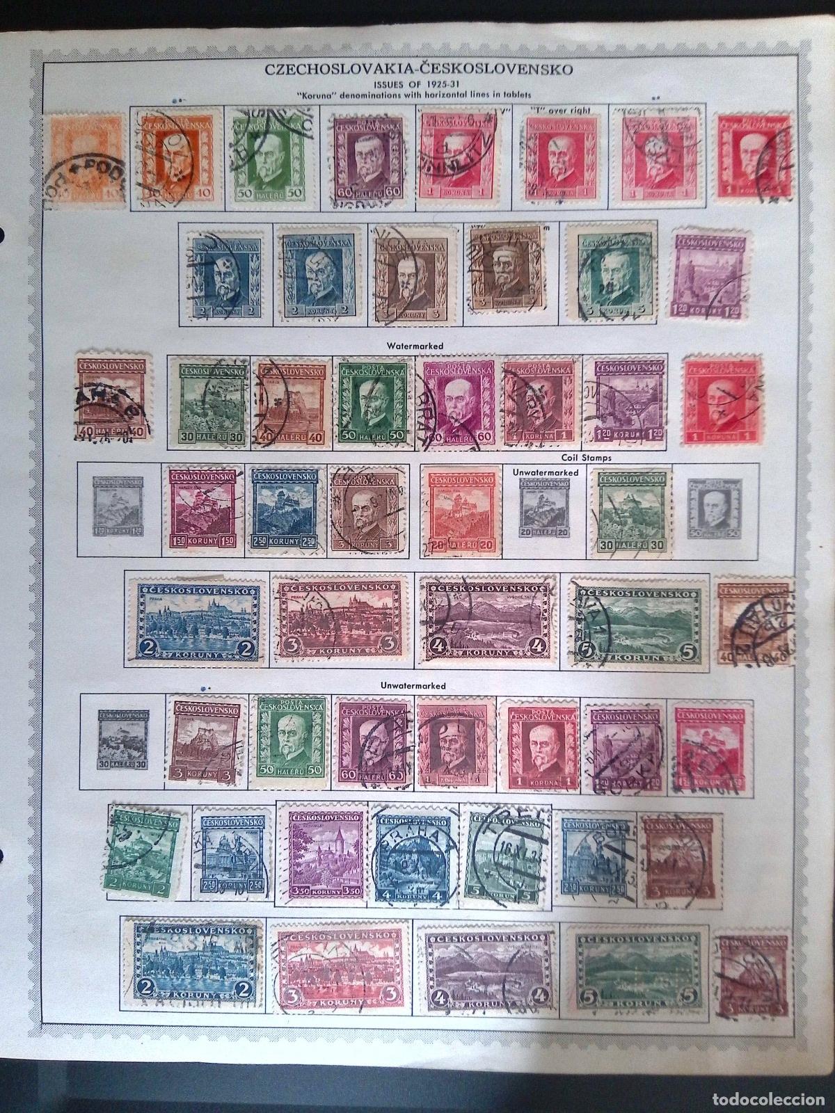 Timbres: CMI) 1925-1931. CZECHOSLOVAKIA. PROFILE PORTRAITS OF PRESIDENT TOM&Aacute;&Scaron; MASARYK, GEOGRAPHIC LANDSCAPES,