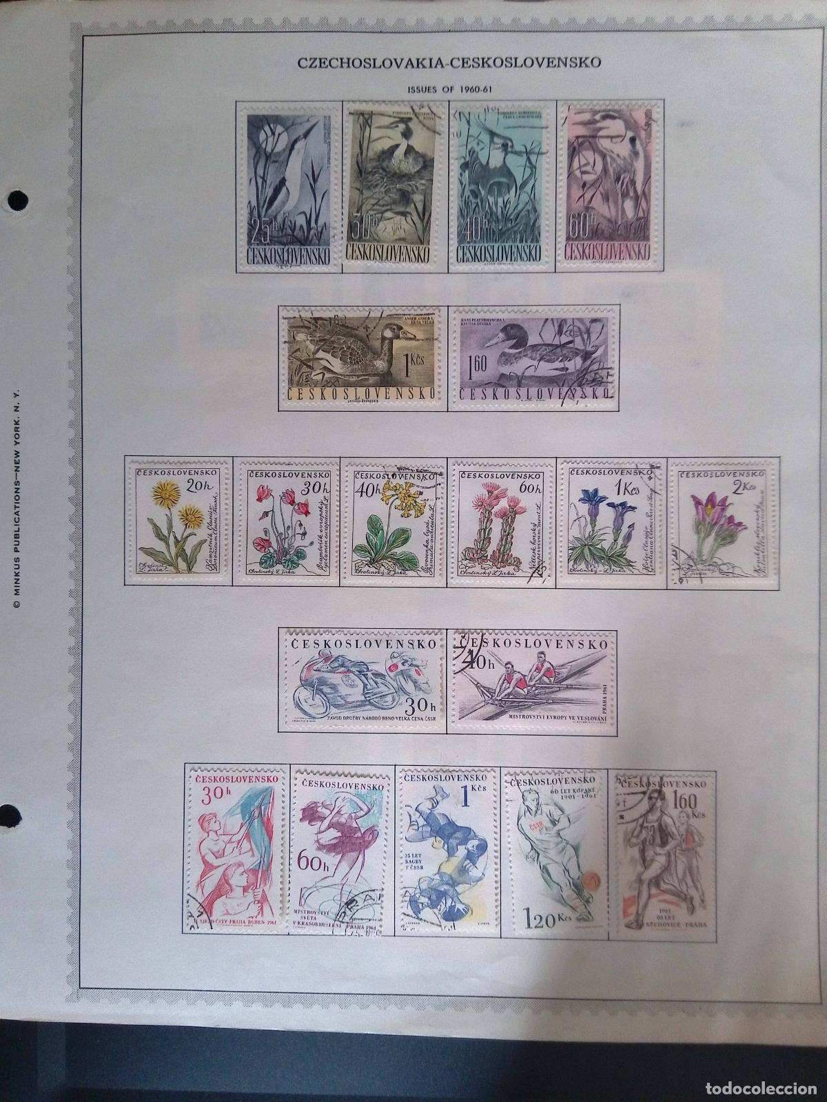 Timbres: CMI) 1960-1961. CZECHOSLOVAKIA. COMPILATION OF SHORE AND WATER WILD BIRDS IN THEIR ENVIRONMENT, BOTA
