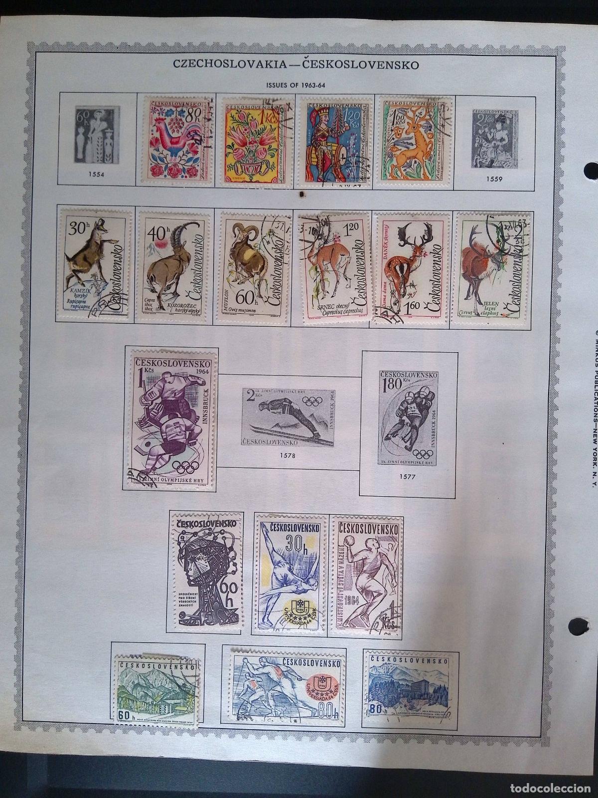 Sellos: CMI) 1963-1964. CZECHOSLOVAKIA. TRADITIONAL ALLEGORICAL FIGURES, WILD GOATS AND DEER FAUNA FROM THE