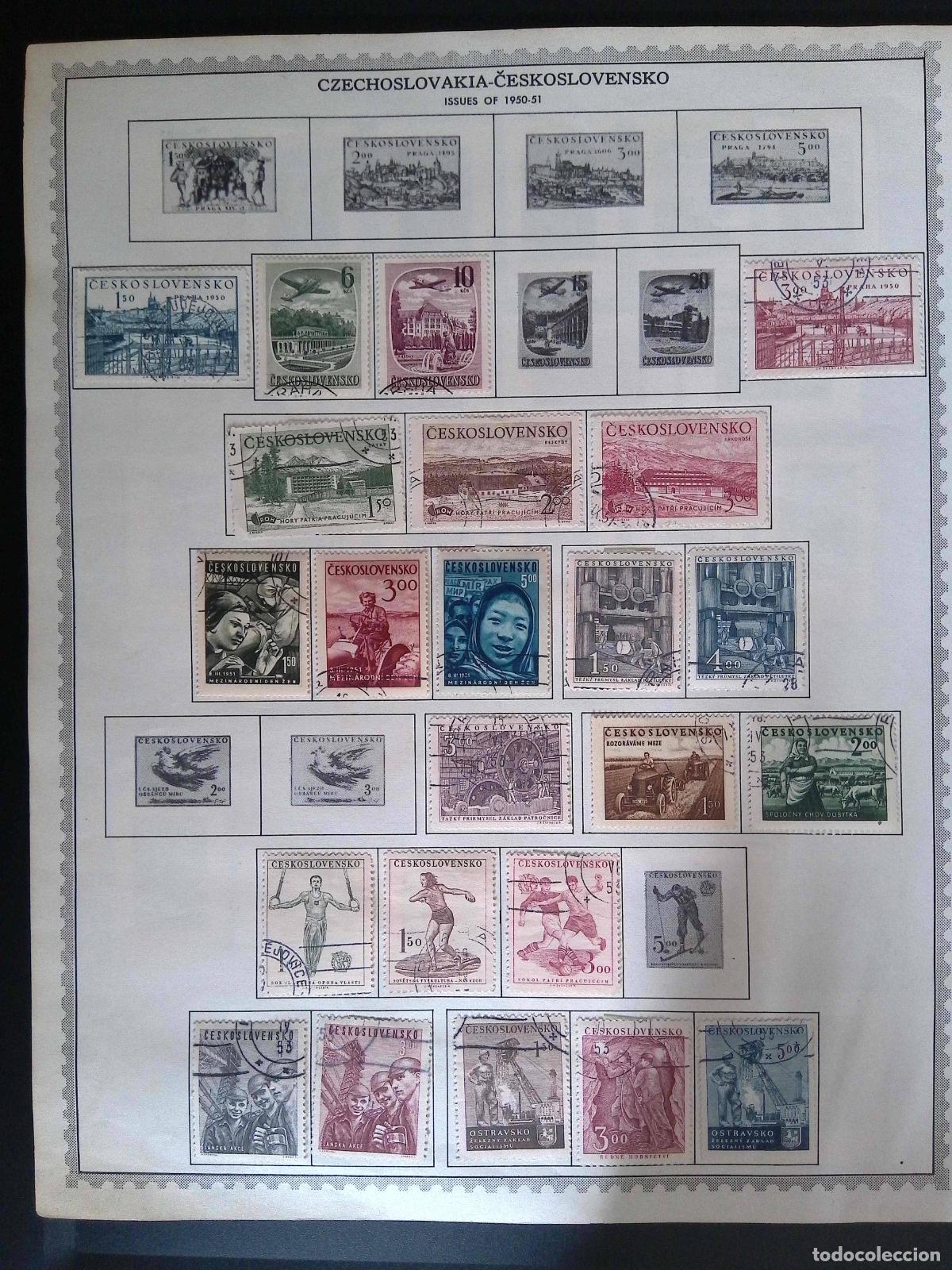 Sellos: CMI) 1950-1951. CZECHOSLOVAKIA. ATHLETES IN GYMNASTICS AND RUNNING COMPETITIONS, COMMERCIAL AIRPLANE