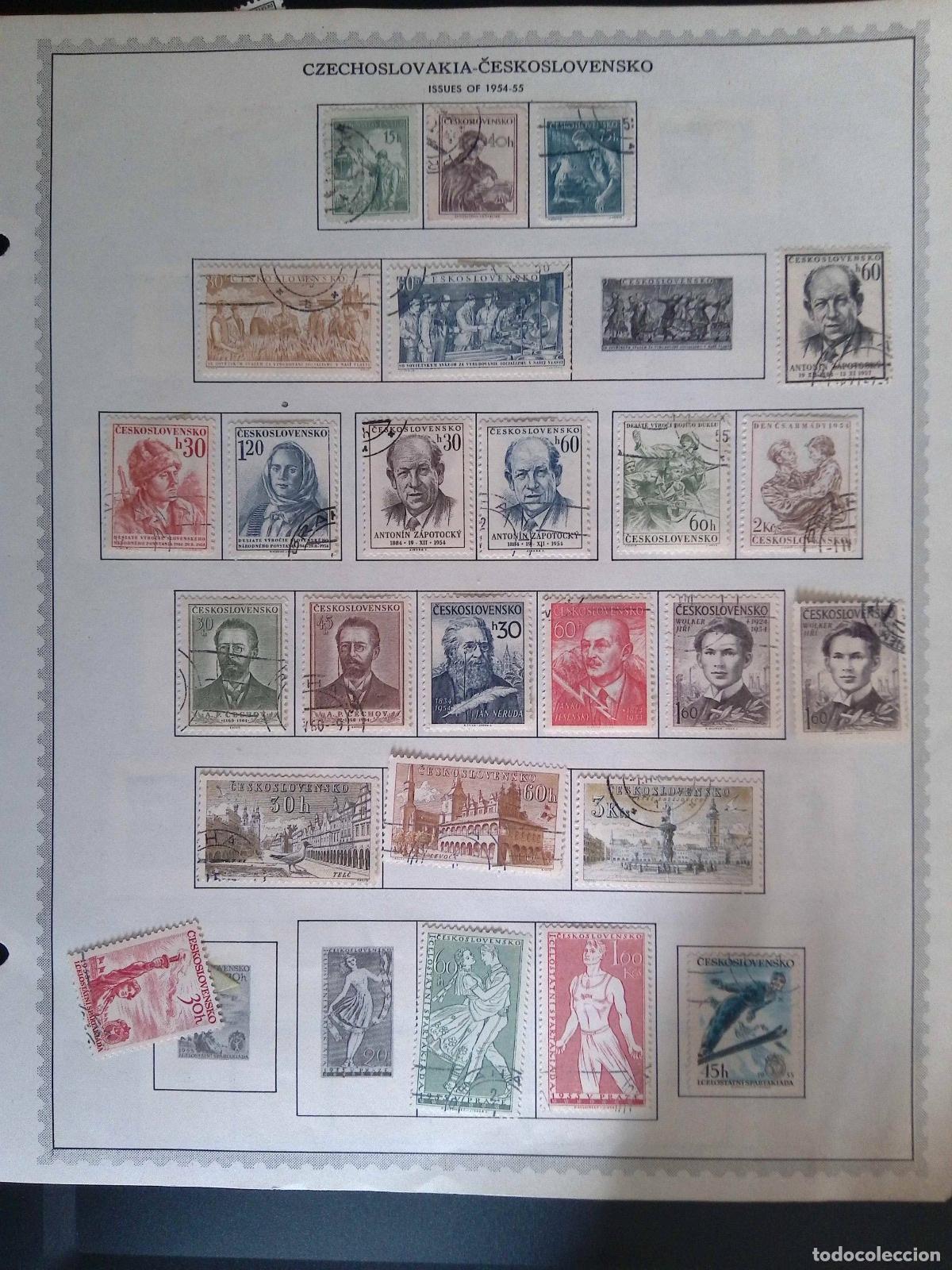 Sellos: CMI) 1954-1955. CZECHOSLOVAKIA. ATHLETES IN SKIING, ICE SKATING, AND BALLET DISCIPLINES, ALONG WITH
