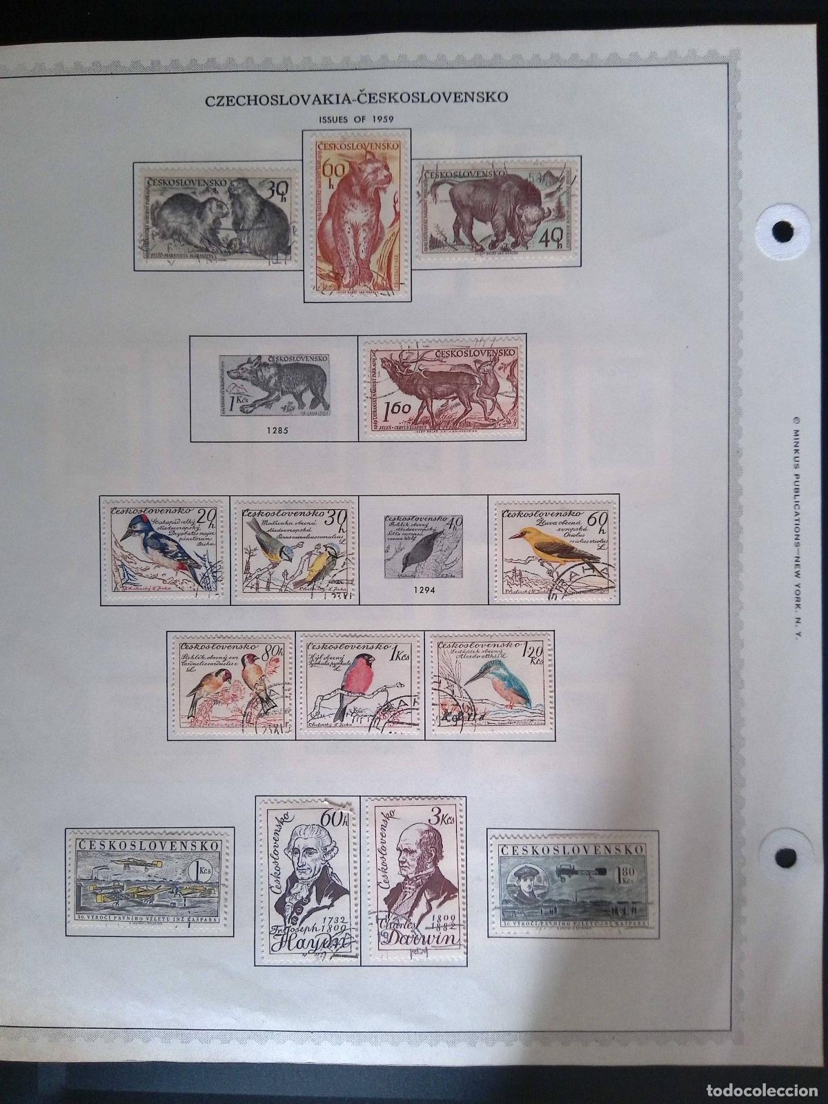 Sellos: CMI) 1959. CZECHOSLOVAKIA. ZOOLOGICAL COMPILATION OF WILD MAMMALS (BEARS, LYNXES, BUFFALOES, AND WOL