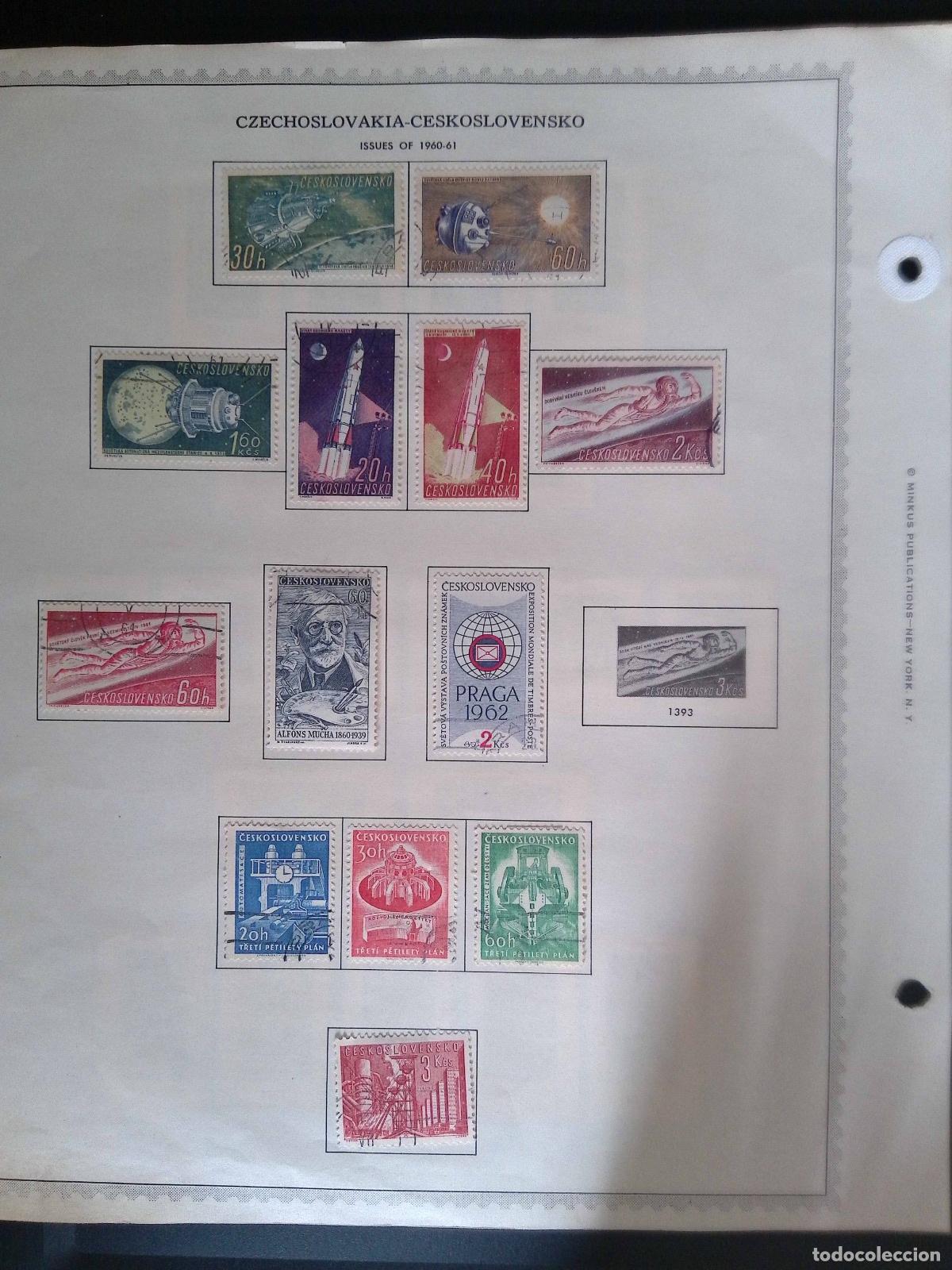 Sellos: CMI) 1960-1961. CZECHOSLOVAKIA. SPACE PROGRAM ILLUSTRATIONS WITH SATELLITES, CAPSULES, AND ROCKETS I