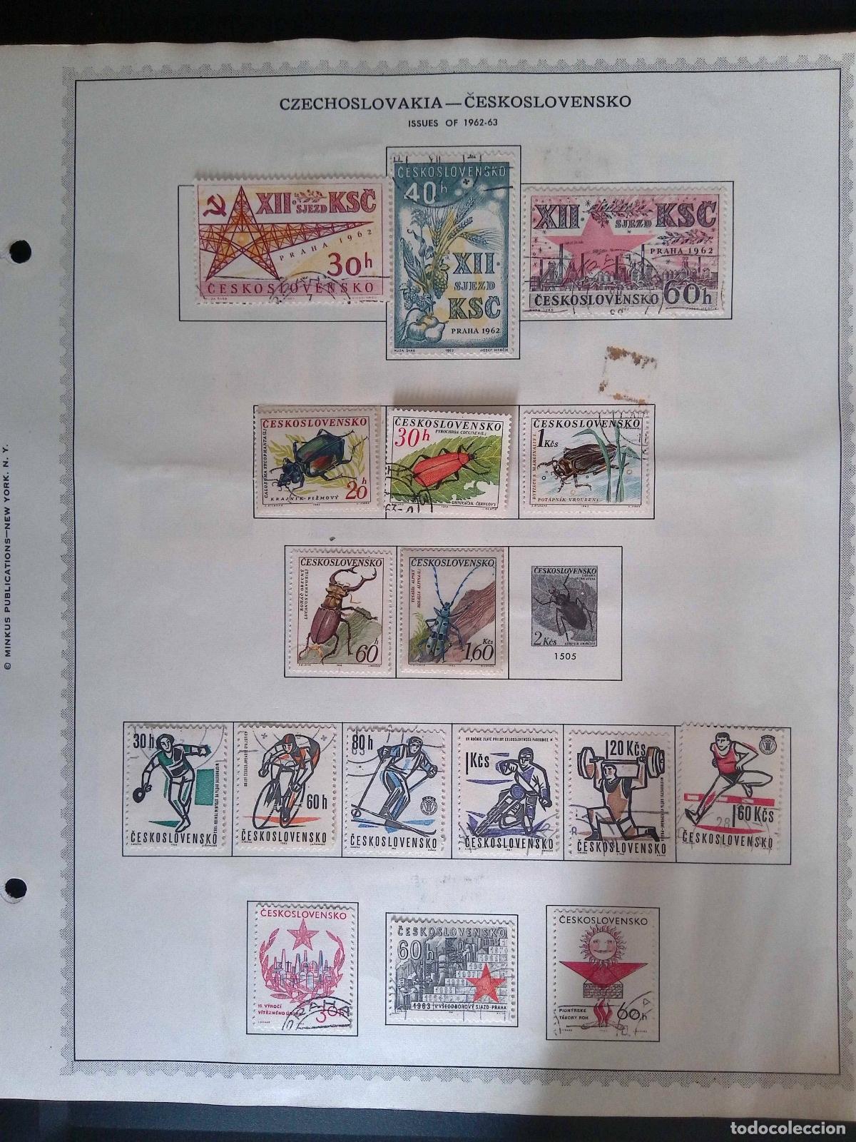 Sellos: CMI) 1962-1963. CZECHOSLOVAKIA. COMMEMORATIVE EMBLEMS OF THE XII SJEZD KSČ CONGRESS, COMPENDIUM OF F