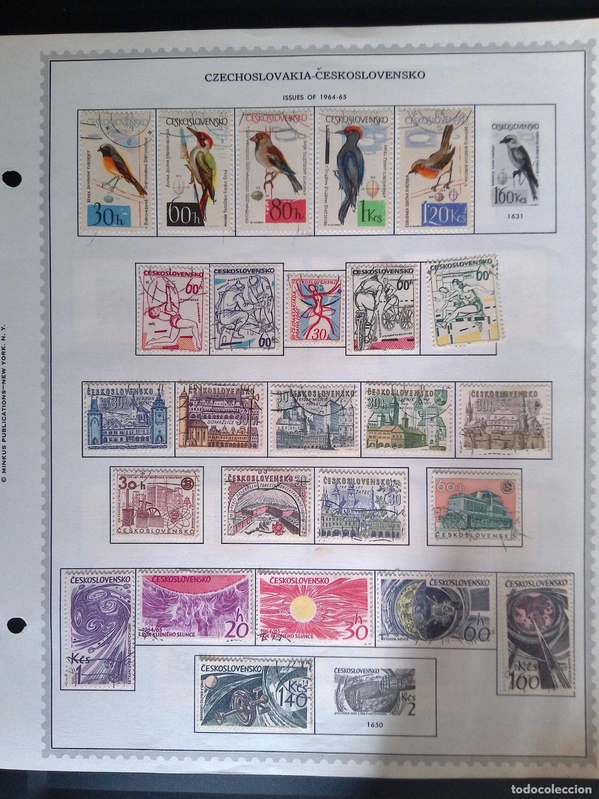 Sellos: CMI) 1964-1965. CZECHOSLOVAKIA. ORNITHOLOGICAL COMPILATION OF WILD BIRDS AND WOODPECKERS, ABSTRACT D