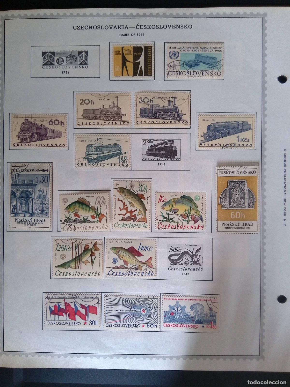 Sellos: CMI) 1966. CZECHOSLOVAKIA. UNESCO LOGOS, WORLD HEALTH ORGANIZATION BUILDING, TRANSPORTATION MACHINER