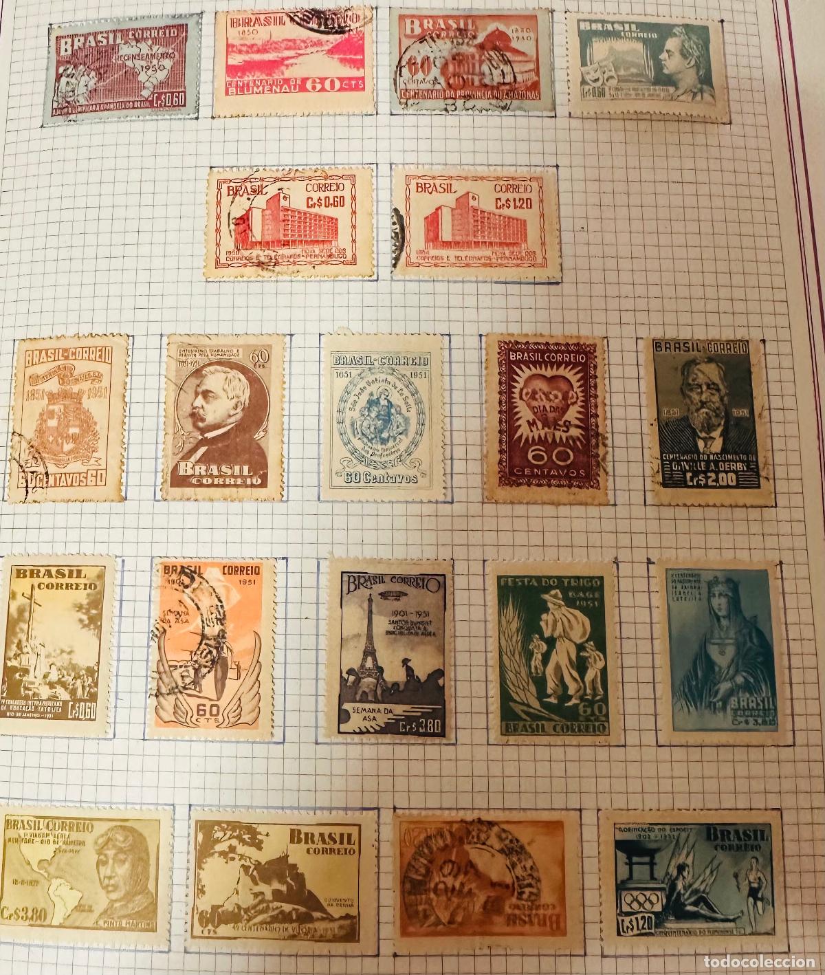 Selos: CMI) 1950-1951. BRAZIL. BLUMENAU CENTENARY, POST AND TELEGRAPH SERVICE, S&Atilde;O PAULO EXPEDITION, EIFFEL