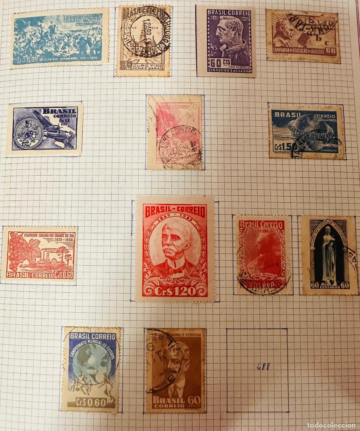 Selos: CMI) 1949-1950. BRAZIL. BATTLE OF GUARARAPES, OURO FINO MARK, ADULT EDUCATION CAMPAIGN, UNIVERSAL PO