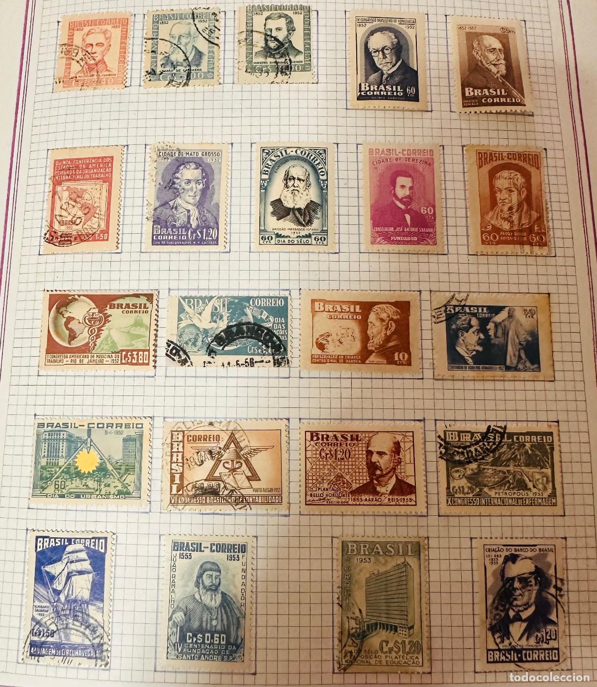 Selos: CMI) 1952-1953. BRAZIL. FRAMED PORTRAITS, MEDICAL CONGRESS, CITY OF TERESINA, CHILD WELFARE, ACCOUNT