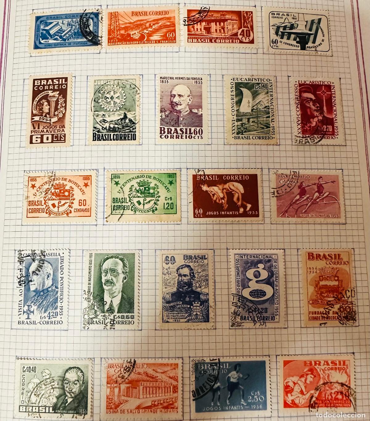 Sellos: CMI) 1954-1956. BRAZIL. UTUTINGA AND S&Atilde;O FRANCISCO POWER PLANTS, ARACRUZ, SPRING GAMES, HERMES DA FO