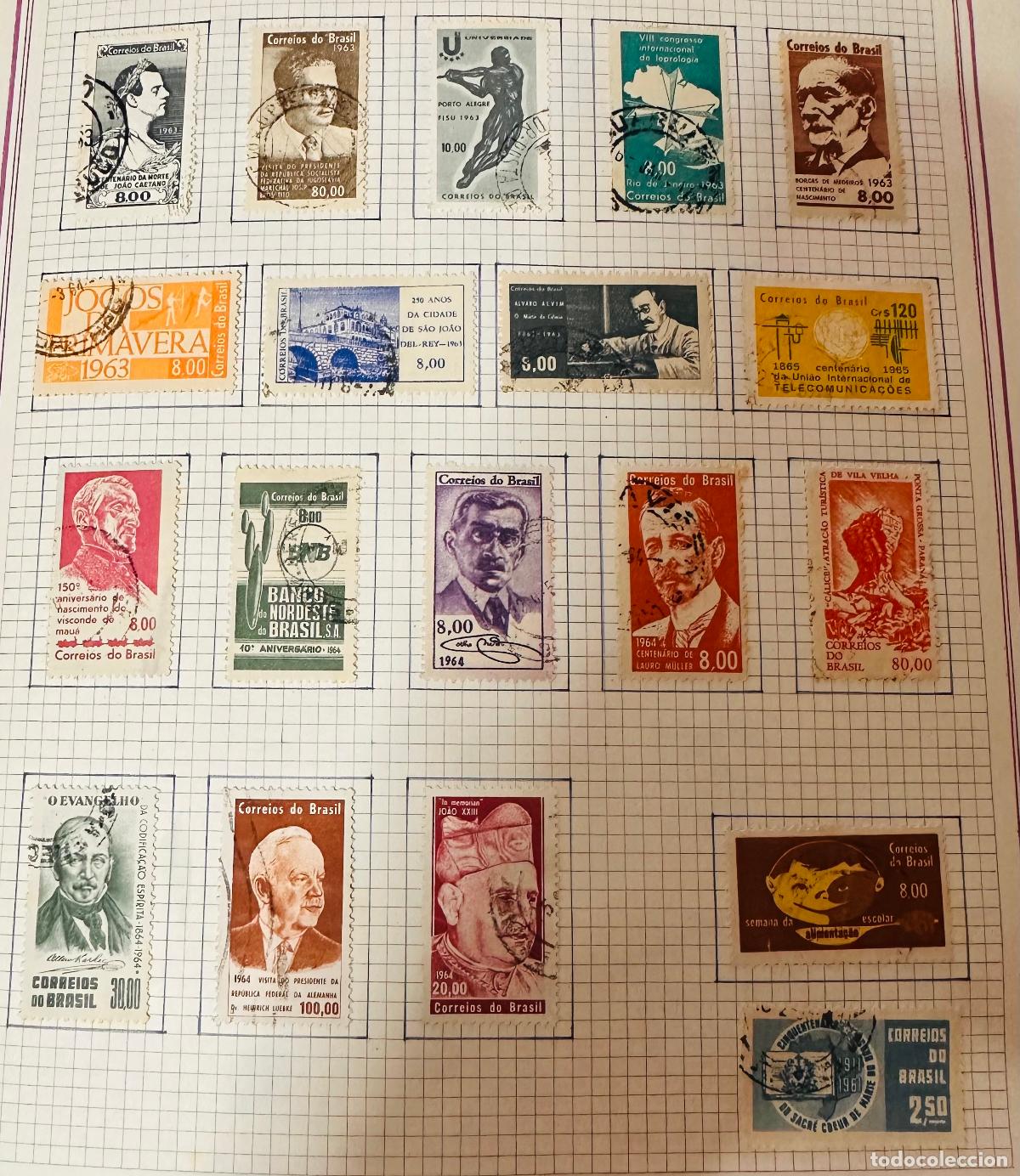 Sellos: CMI) 1963-1965. BRAZIL. DISCUS THROW, CONGRESS OF LEPROLOGY, VISCONDE DO RIO BRANCO, LAURO M&Uuml;LLER, S