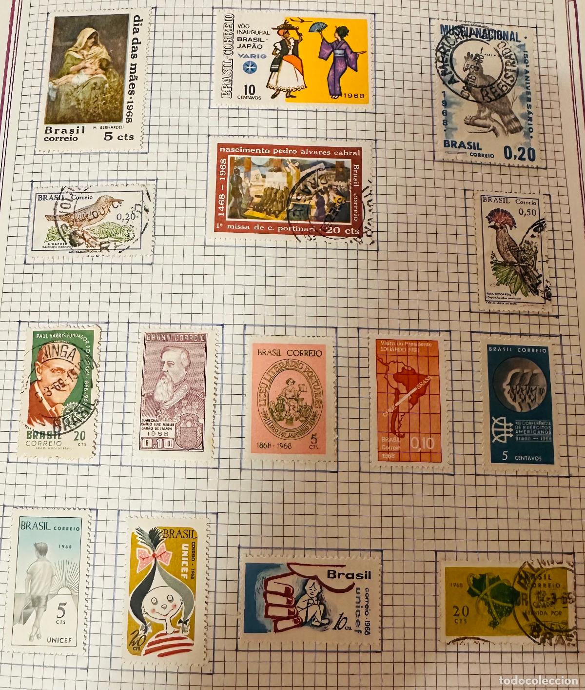 Sellos: CMI) 1968. BRAZIL. MOTHER'S DAY, BRAZIL-JAPAN INAUGURAL FLIGHT, NATIONAL MUSEUM, EXOTIC BIRDS, PORTI