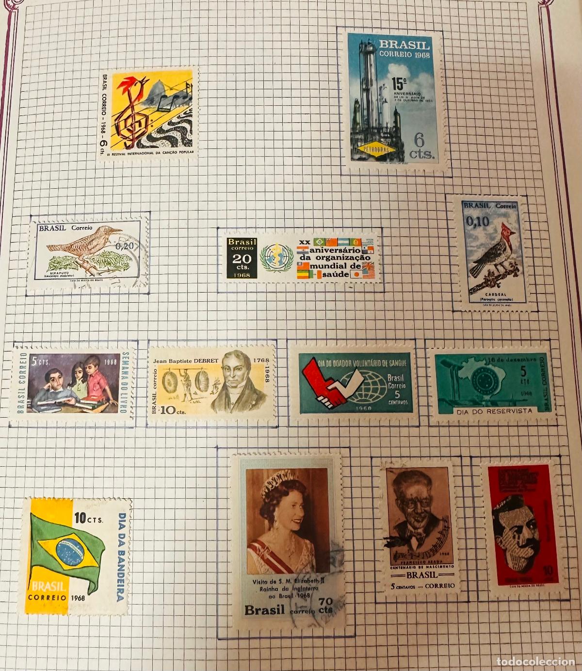 Sellos: CMI) 1968. BRAZIL. SONG FESTIVAL, PETROBRAS TOWERS, FIELD BIRDS, WORLD HEALTH ORGANIZATION, QUEEN EL