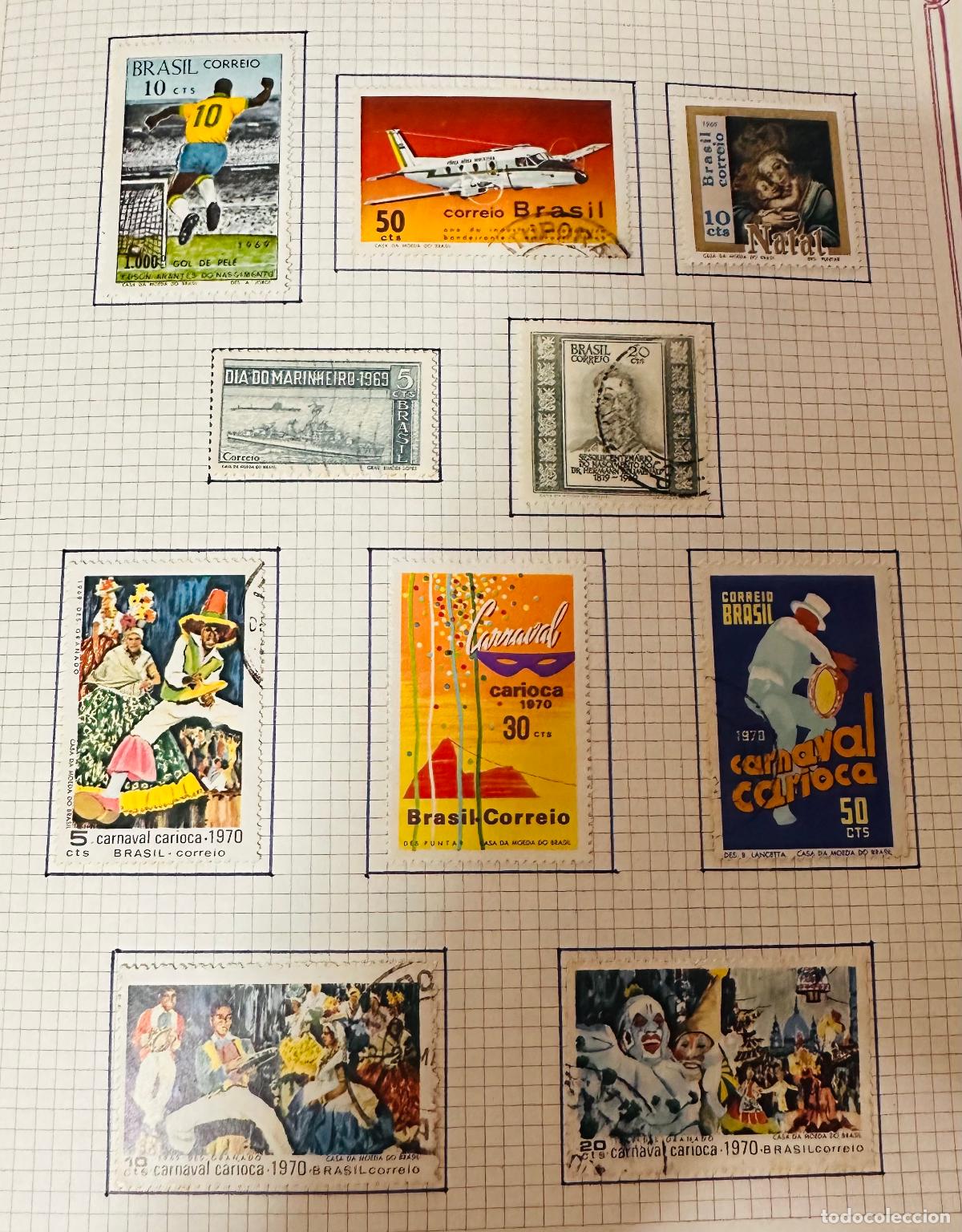 Sellos: CMI) 1969-1970. BRAZIL. PEL&Eacute; (1,000TH GOAL), LIGHT AIRCRAFT IN FLIGHT, VIRGIN AND CHILD (CHRISTMAS),