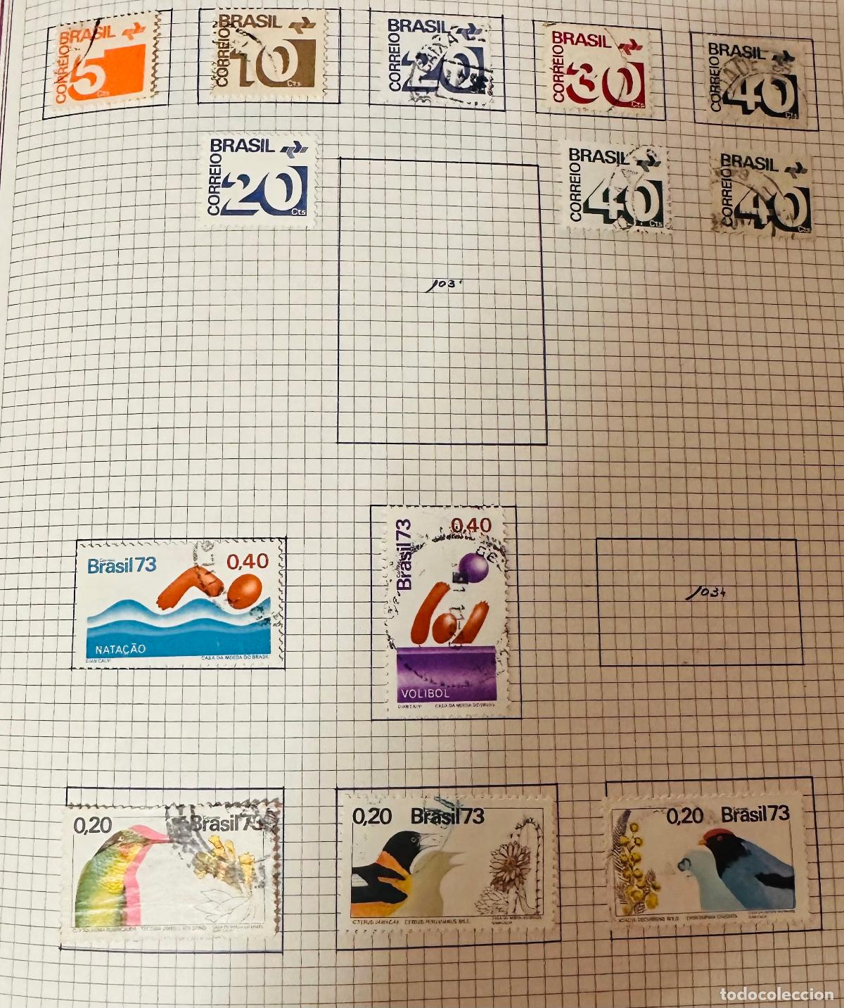 Briefmarken: CMI) 1973. BRAZIL. BASE VALUES WITH FLYING BIRD, NATA&Ccedil;&Atilde;O, VOLIBOL, AND ORNITHOLOGICAL COMPILATION OF