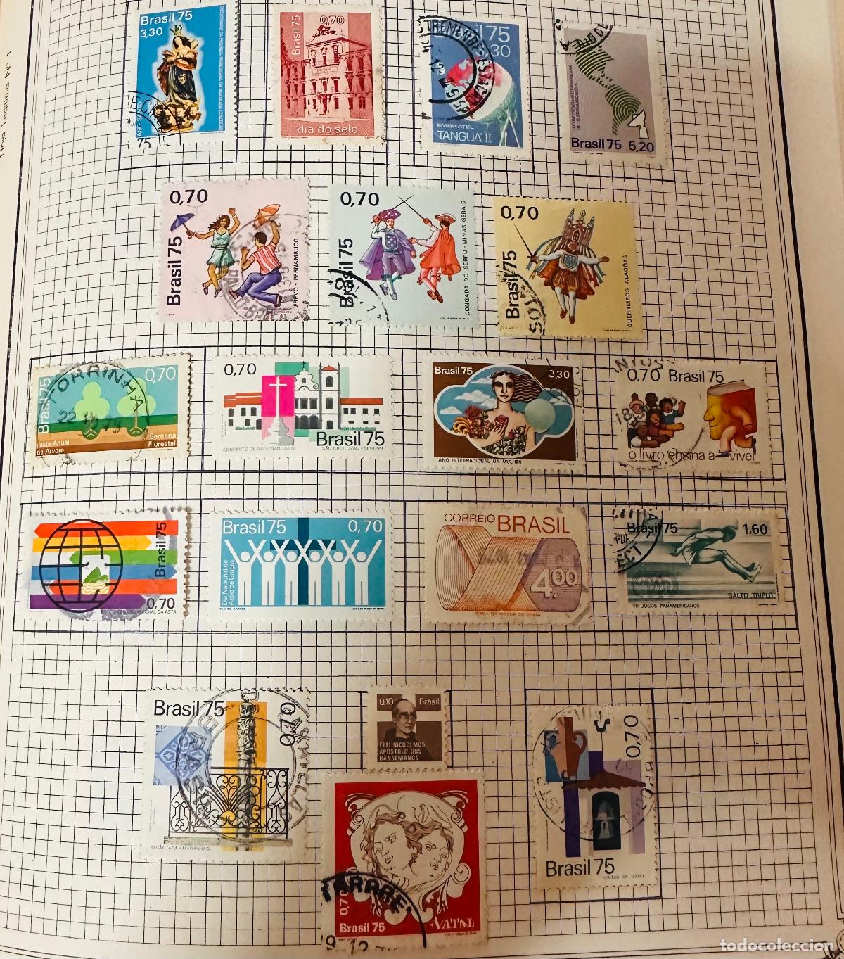 Briefmarken: CMI) 1975. BRAZIL. HISTORICAL VIRGIN, DIA DO SELO, EMBRATEL (TANGU&Aacute; II), MAPS, FREVO PERNAMBUCO, CON