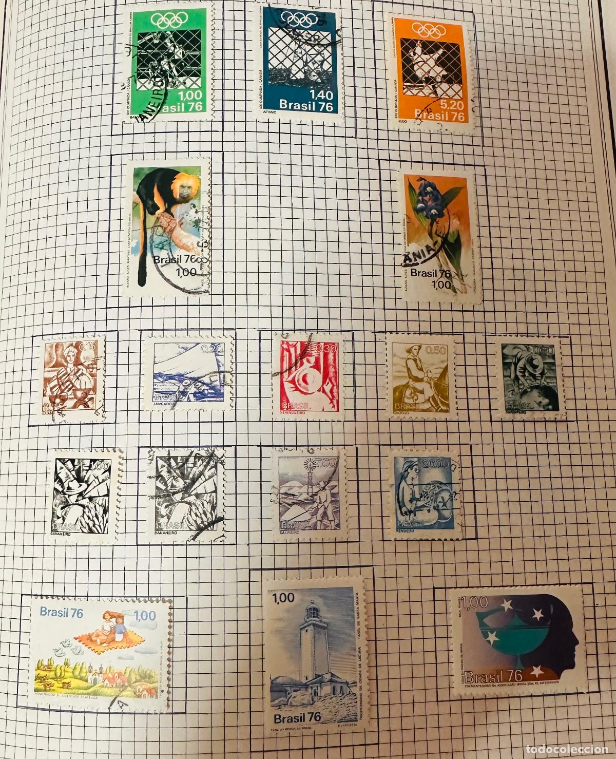 Briefmarken: CMI) 1976. BRAZIL. OLYMPIC GAMES (CYCLING, YACHTS, JUDO), GOLDEN LION TAMARIN, ANURIA FLOWER, WORKER