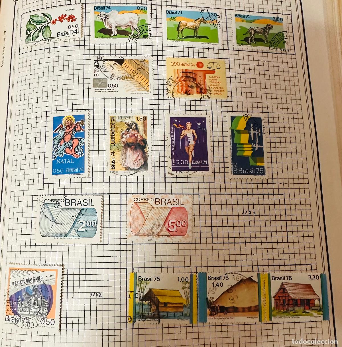 Briefmarken: CMI) 1974-1975. BRAZIL. COFFEE FRUITS, BULL (PECU&Aacute;RIA), HORSE, HUNTING DOG, POSTAL MARK, JUSTICE, AN