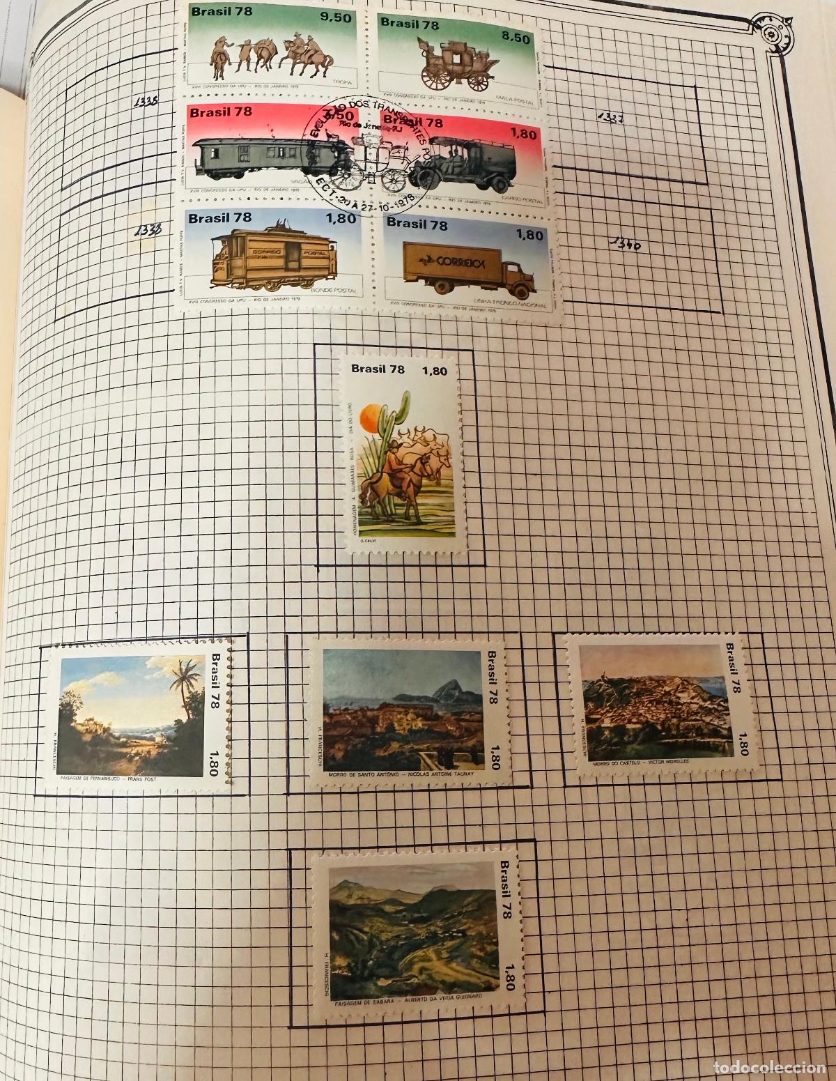 Sellos: CMI) 1978. BRAZIL. POSTAL COACH, PASSENGER TRAINS, CORREIOS TRUCKS, RIDER ON CACTUS, MOUNTAINS, URBA